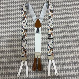 Vintage Trafalgar Limited Edition Joker Playing Cards Silk Suspenders Braces